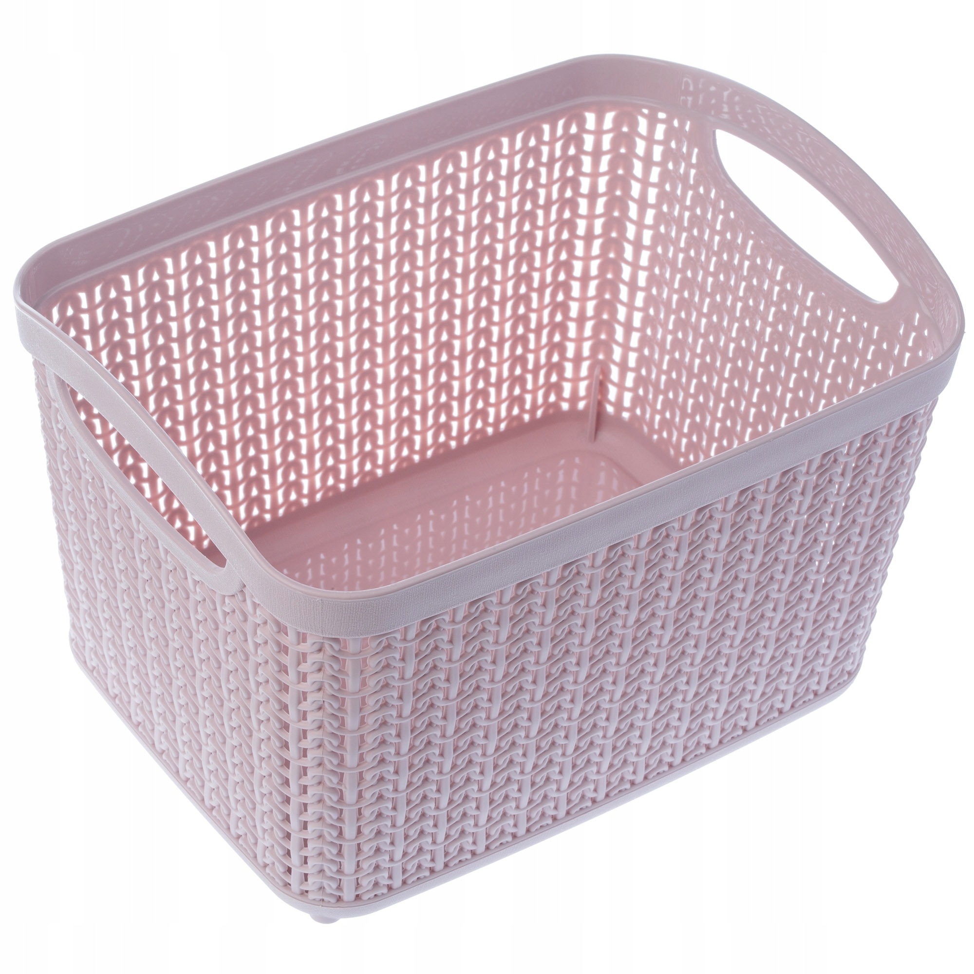 KOSZYK POJEMNIK PLASTIKOWY KOSZYCZEK RÓŻOWY 6,6L