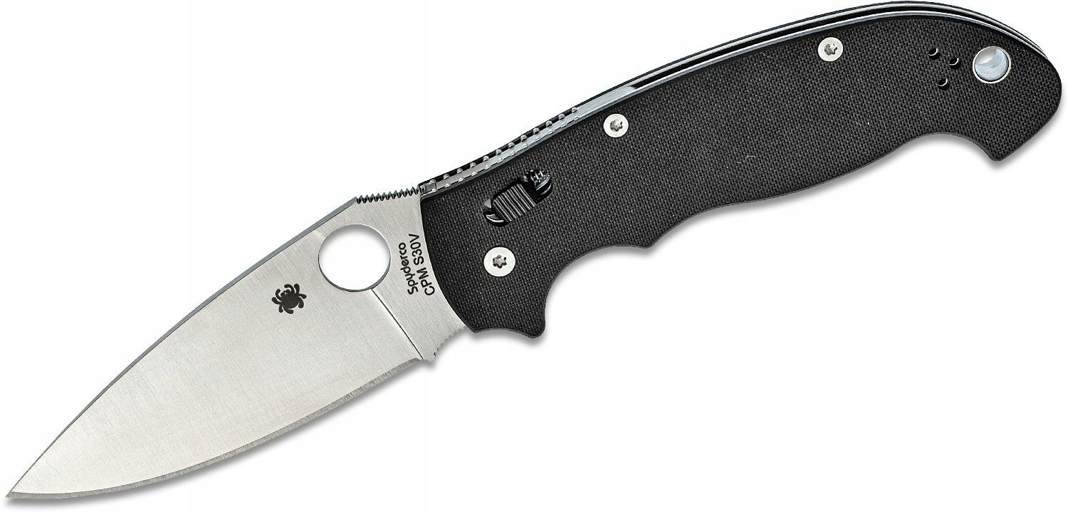 Spyderco C95GP2 Manix 2 XL duży nóż składany 9,8 cm, Satin, czarny, G10