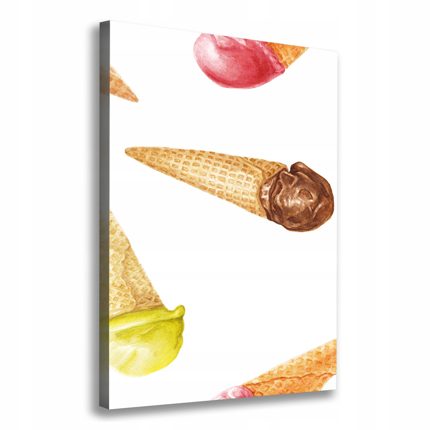 

Foto obraz na płótnie Lody w wafelku 70x100 cm
