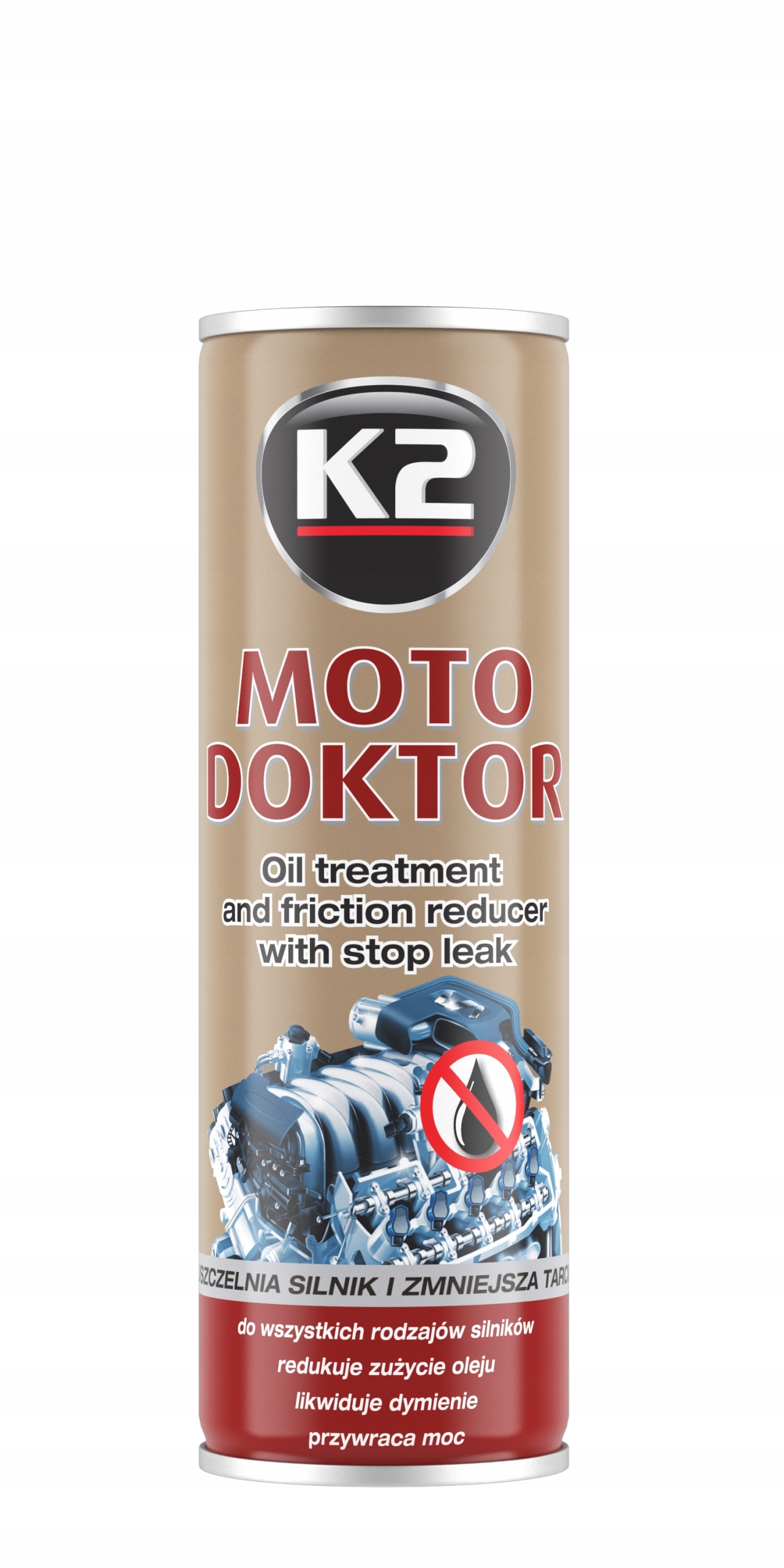 

K2 Moto Doctor Uszczelnia Zmniejsza Spalanie Oleju