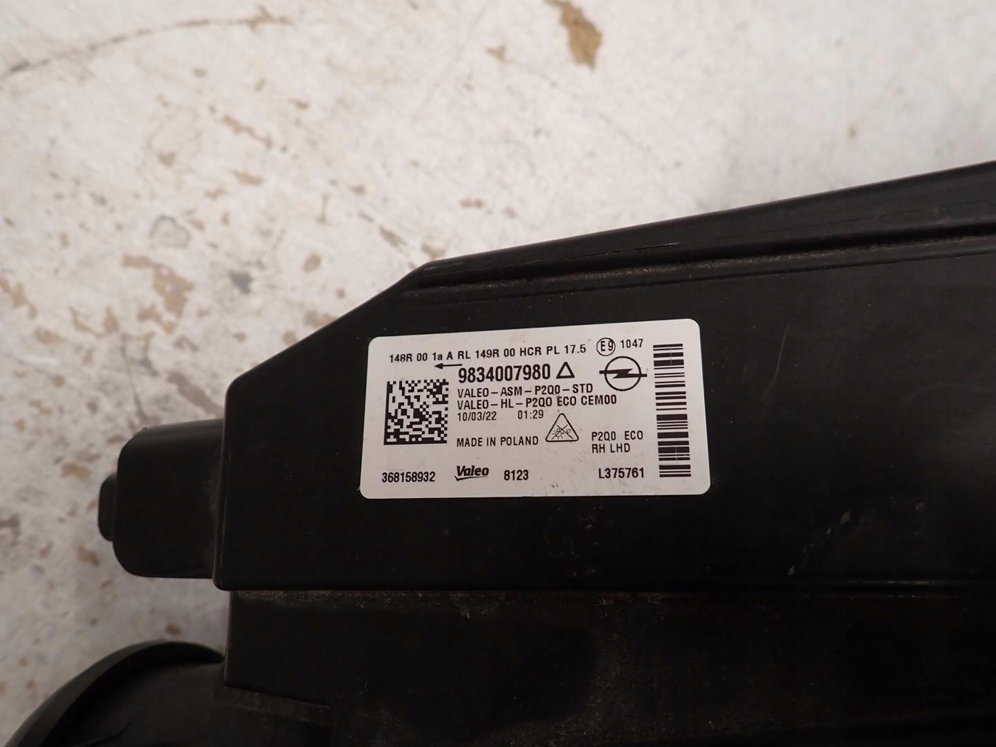 light front front right OPEL MOKKA B II 2020- FULL LED 9834007980