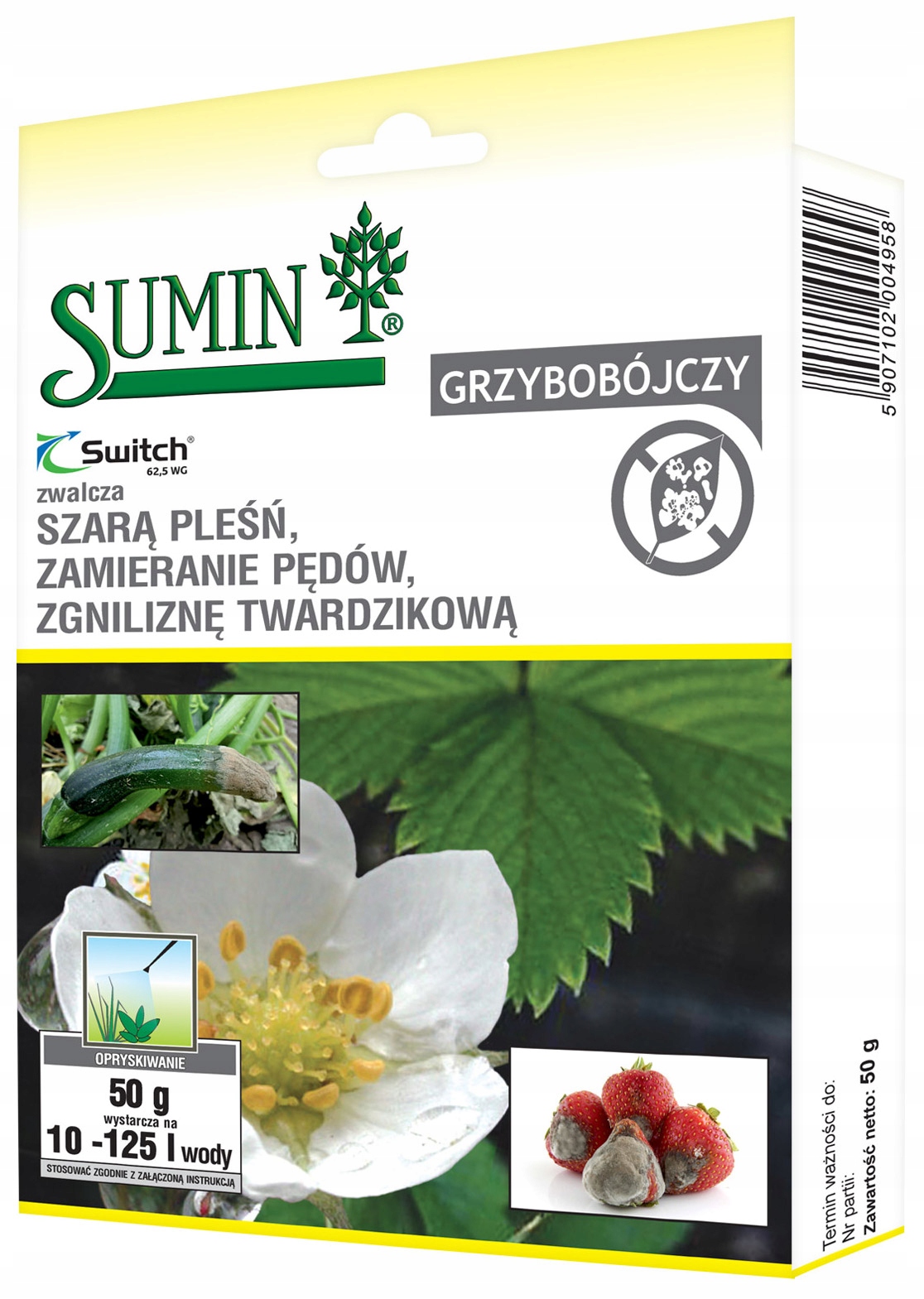 

Sumin Switch 62,5 Wg grzybobójczy szara pleśń 50 g