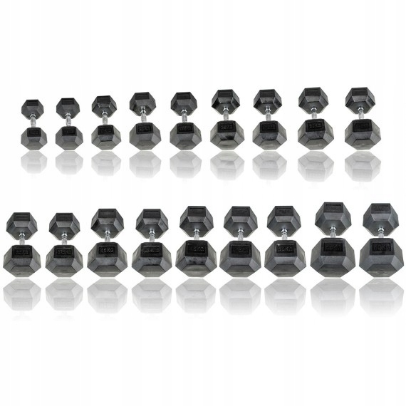 37,5KG HANTLA HEX GUMOWANA DO ĆWICZEŃ PROUD Kod producenta 5903140102168