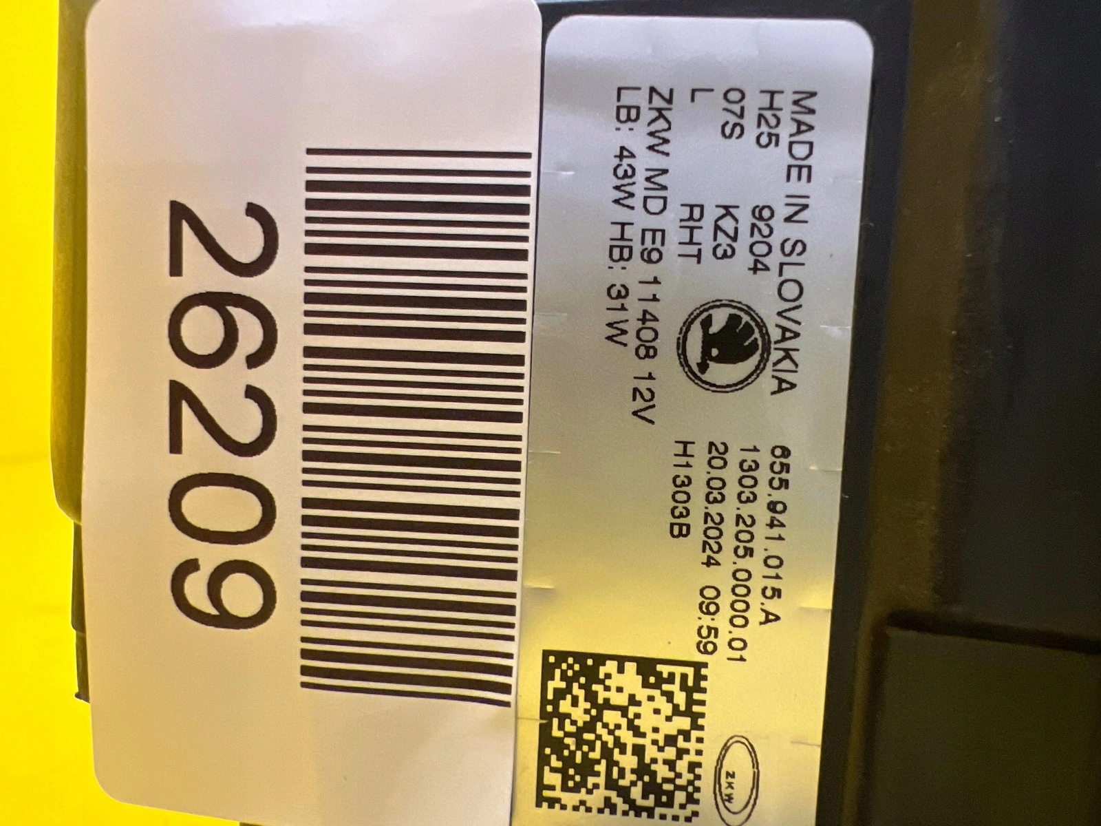 light left Skoda Scala Lift Full Led 655941015A