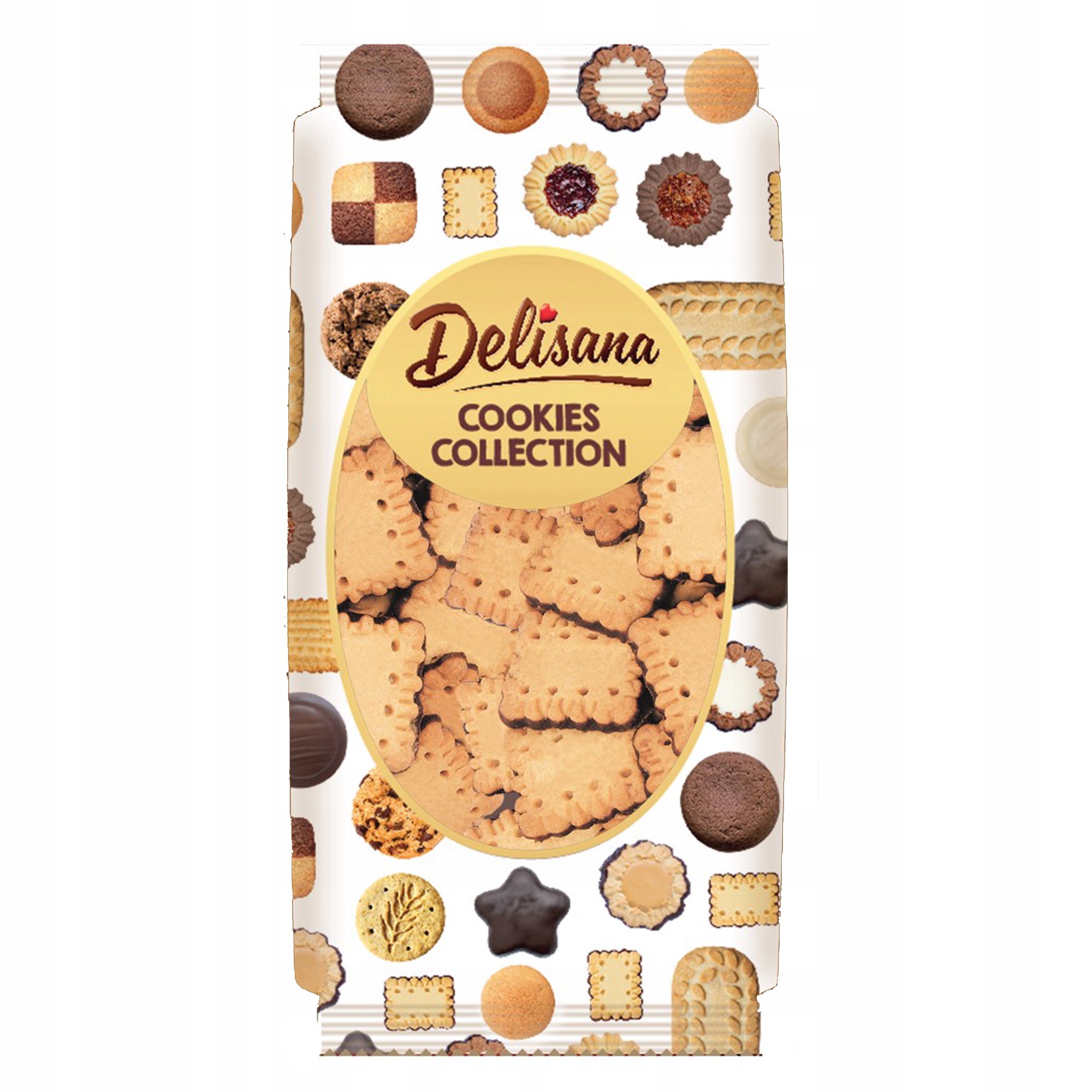 Levně 5 x Delisana Sušenky v kakaové polevě 450 g