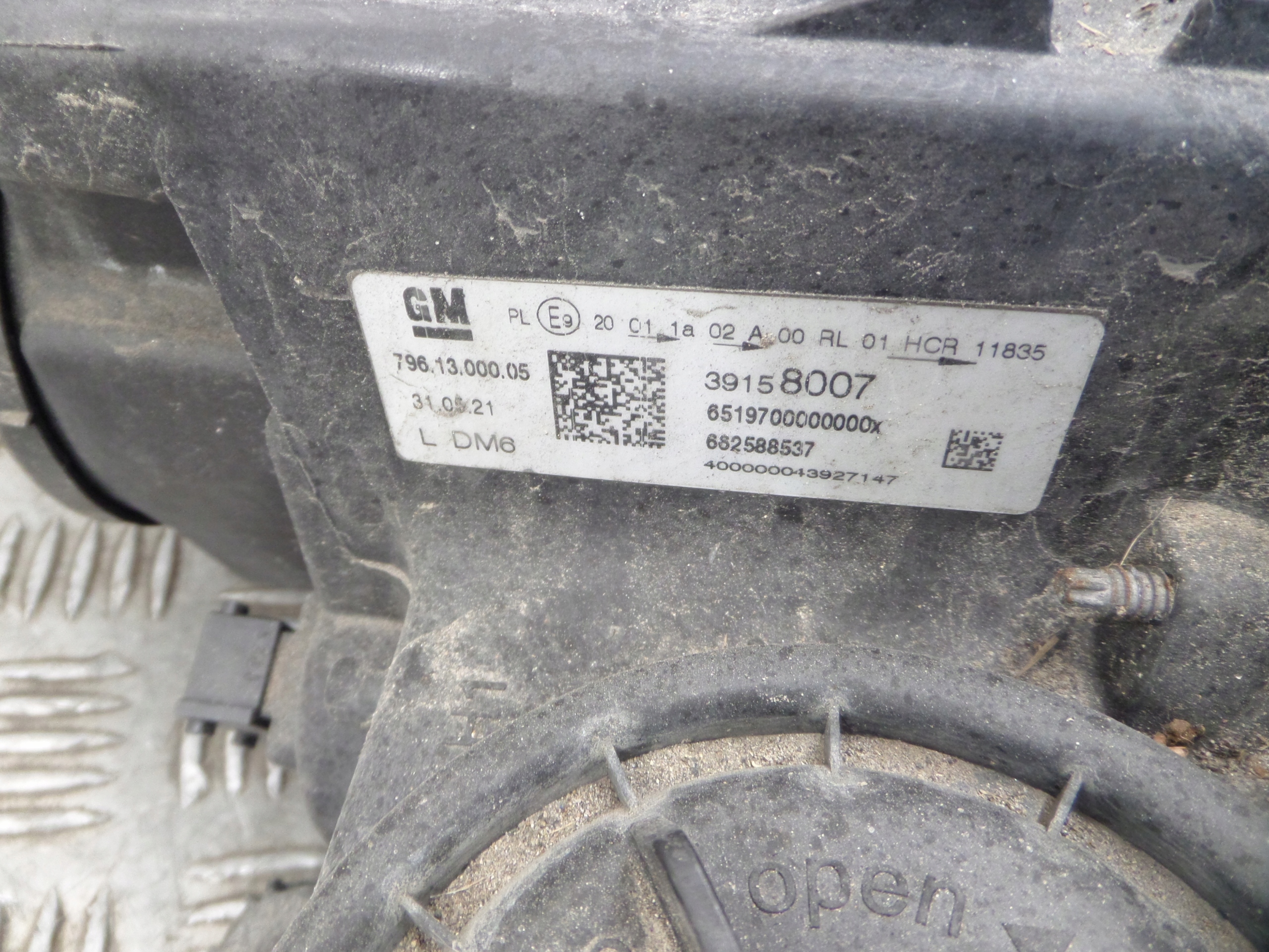 OPEL ASTRA K V light left front 7961300005 39158007 UK