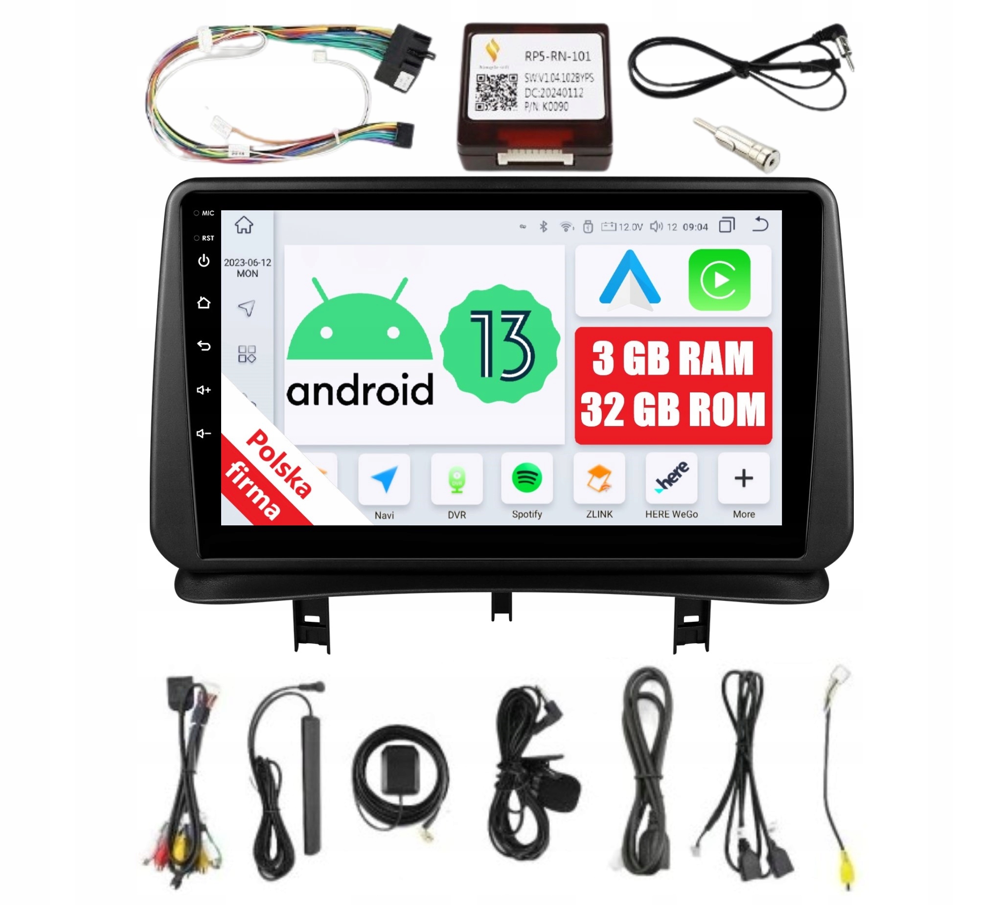 Rádio 2DIN Navigácia Android Renault Clio 3 III 3/32 Gb Dsp Carplay Lte