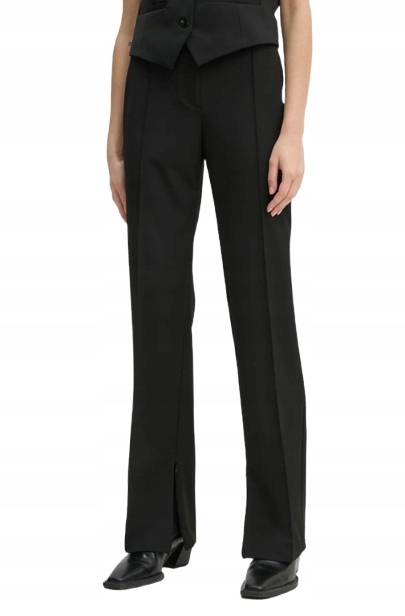 Samsoe Samsoe Elegantní Jednoduché Kalhoty S Rozšířením Městského Střihu