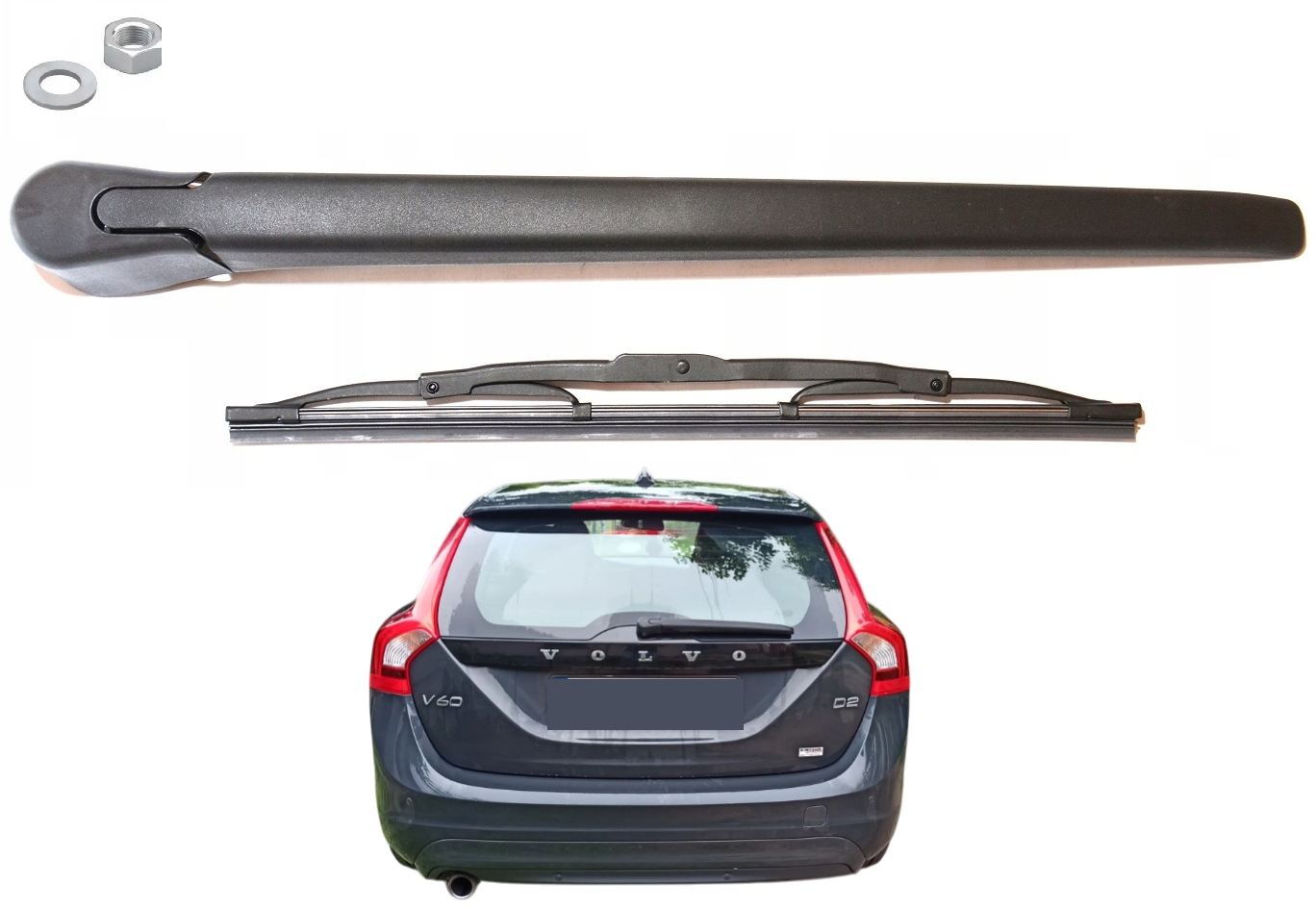 рычаги + дворник перо на зад volvo V60 и 2010-2015