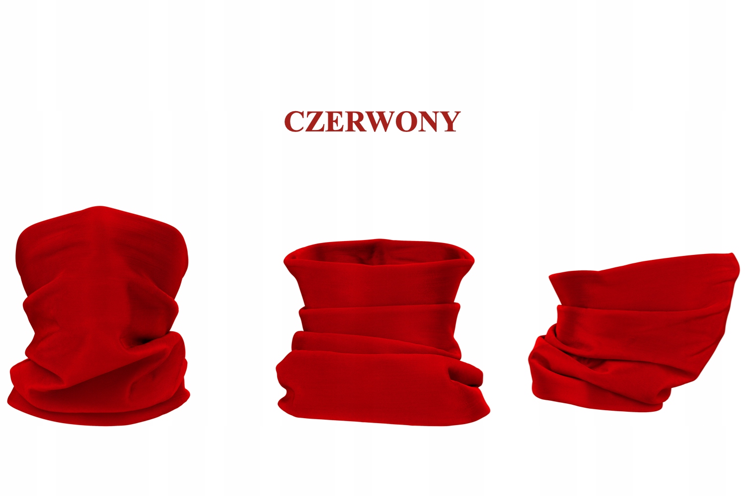 ZIMOWY KOMIN NA SZYJĘ USTA ZAMIAST MASECZKI BORDO Model JESIEŃ/ZIMA