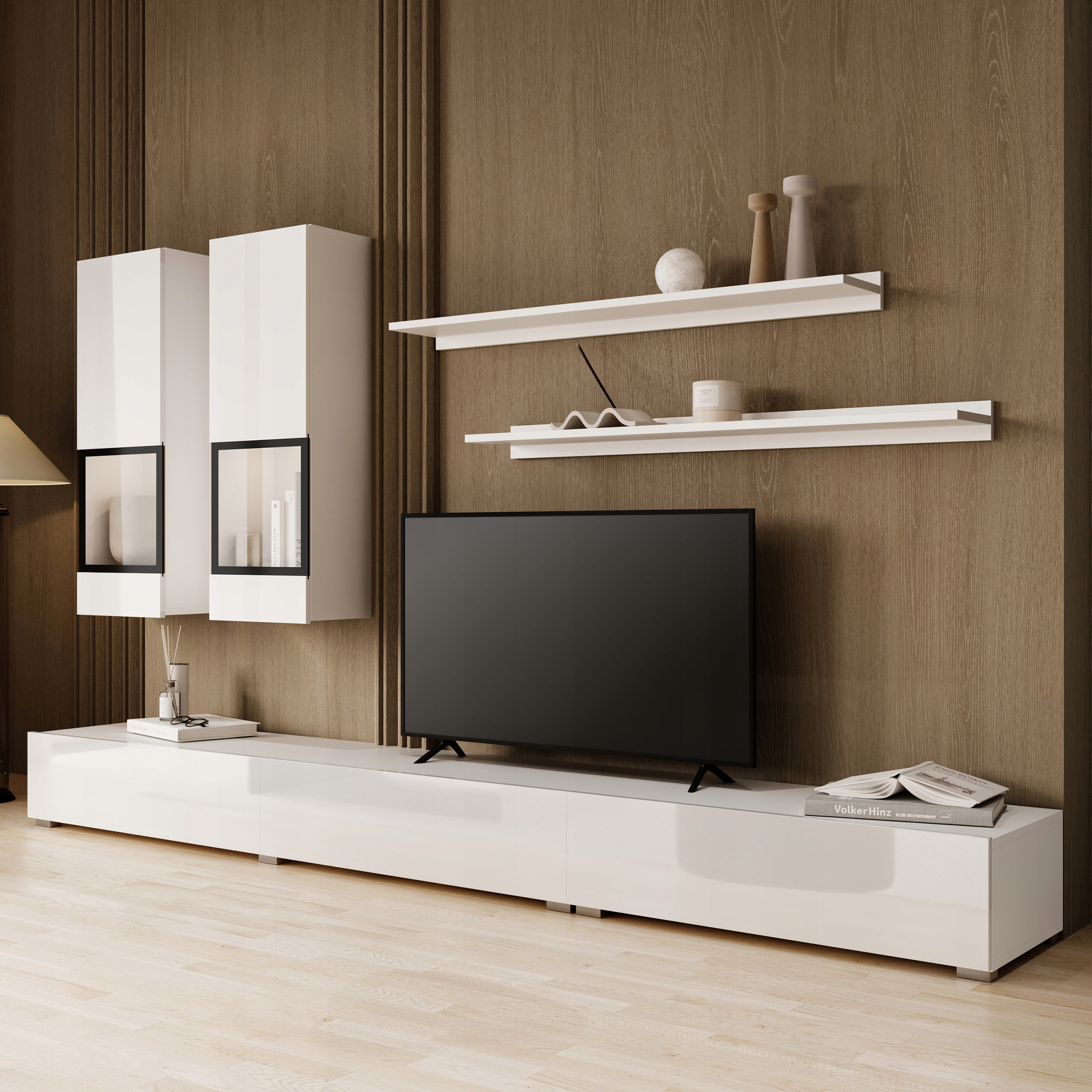 Nábytková Stěna Barolo Bílá Moderní Sada nábytku do obývacího pokoje