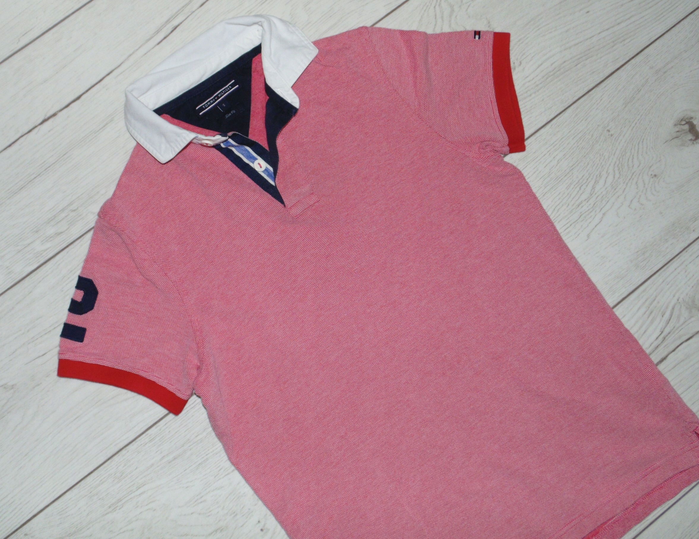TOMMY HILFIGER KOSZULKA POLO r. S Kolor wielokolorowy