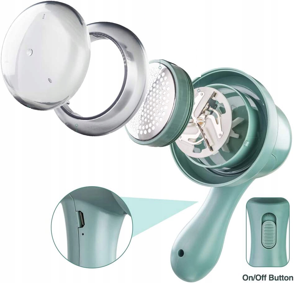 Golarka do ubrań zongs802 C-Lint Trimmer Kolor dominujący zielony