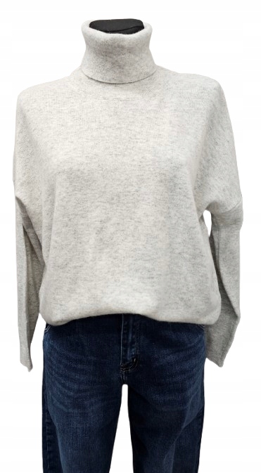 Klasický Volný Rolák S Kašmírem Cashmere Blend ITALIA-185 zł-125 zł