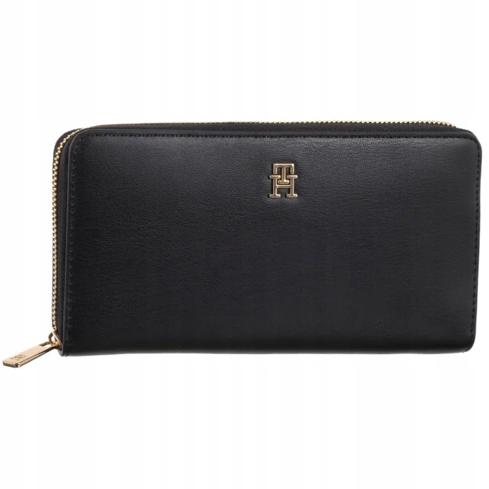 Velká dámská peněženka Tommy Hilfiger Th Icon Lrg Za AW0AW17744 Černá