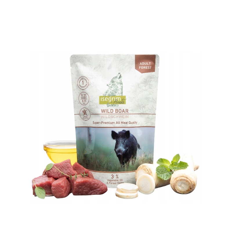 Levně Isegrim Premium roots Vlhké krmivo pro psy Adult divoký pastinák 24x410 g