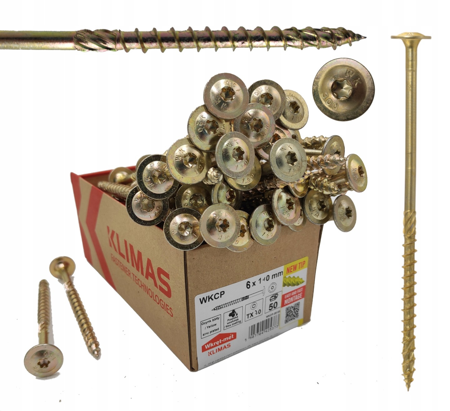 

Wkręty Ciesielskie Do Drewna Talerzowe Torx 6x140
