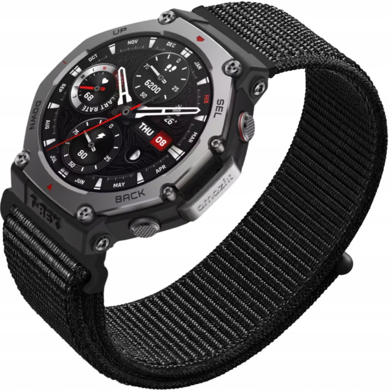 Pasek Nylonowy Zapięcie Na Rzep Do Smartwatch Amazfit T-rex 3