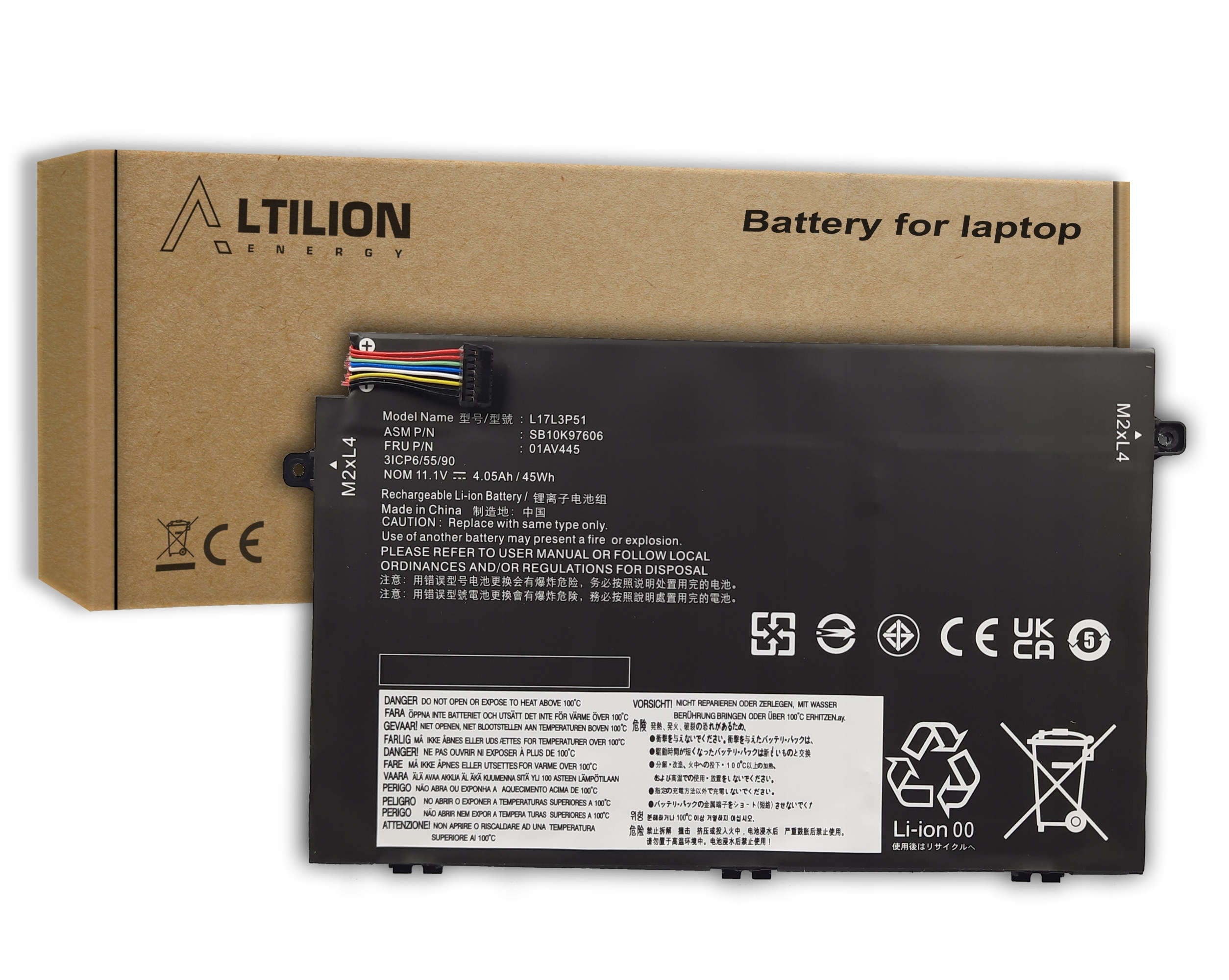 Baterie Altilion Energy L17L3P51 kompatibilní s Lenovo