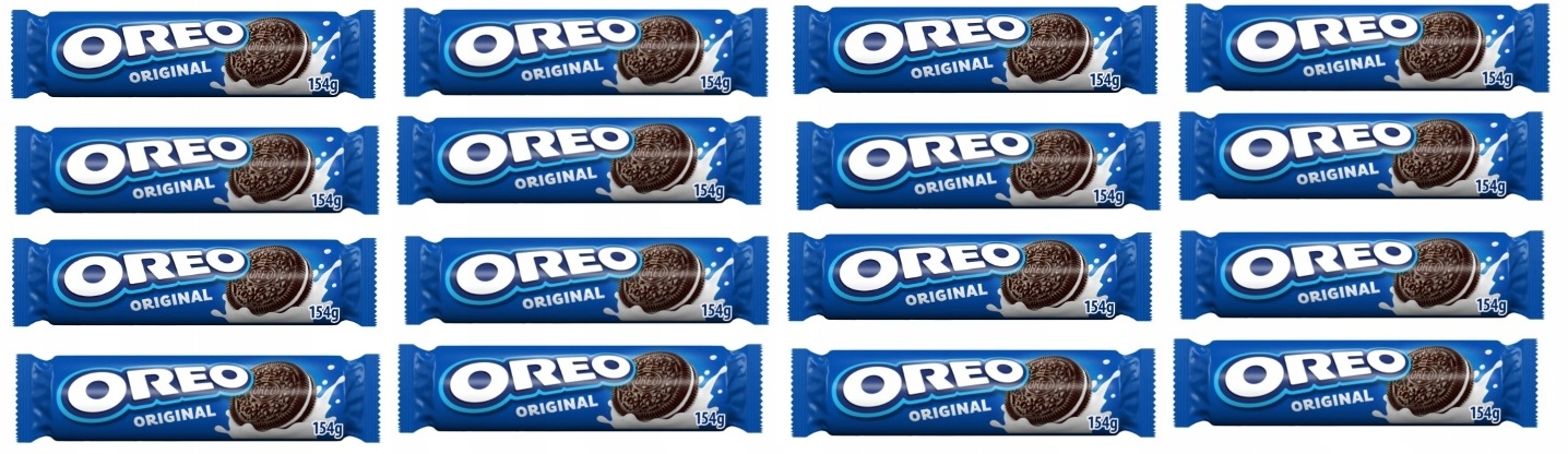 16x 154g Oreo Original ciasteczka z kremem waniliowym Karton