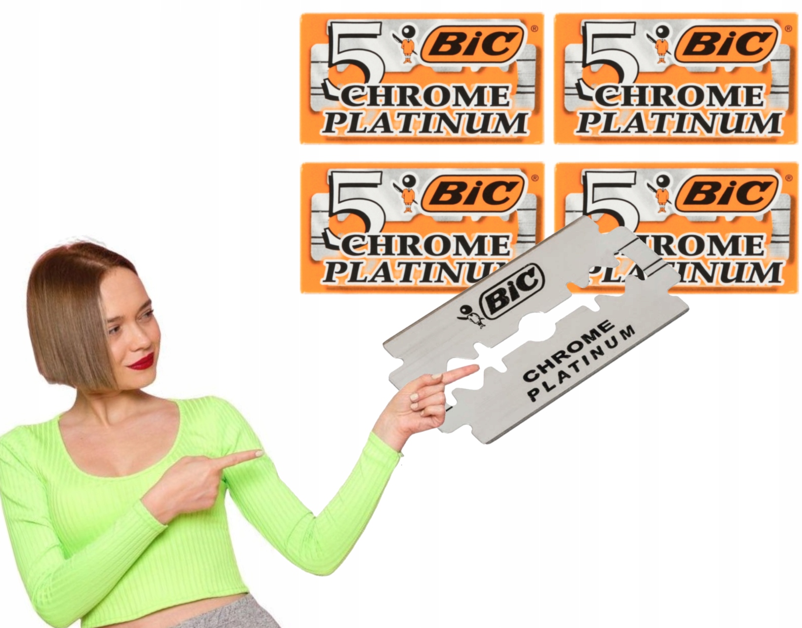 Żyletki BIC chrom platyna 20 szt.