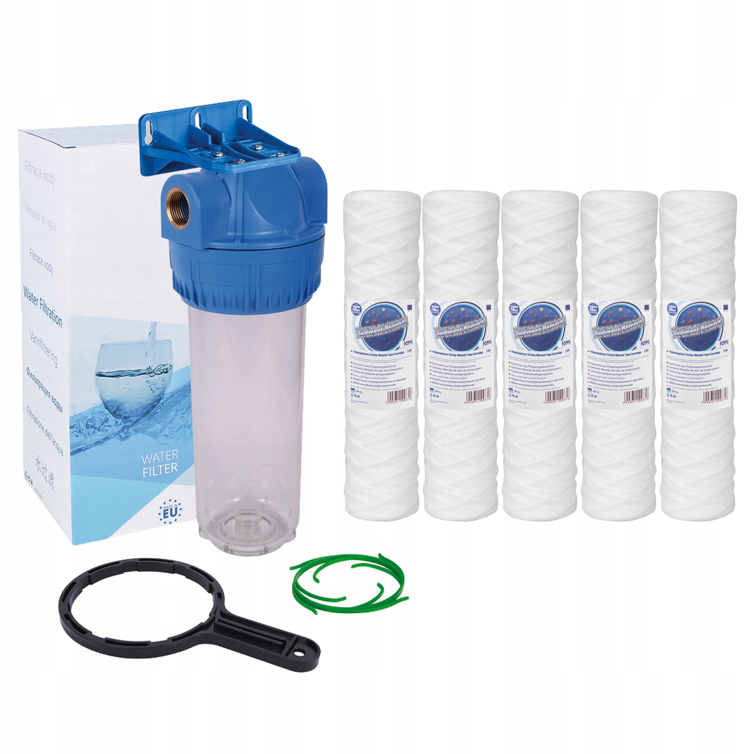 

Filtr Wody 10" Kpl 5 Sznurków Filtr Wstępny