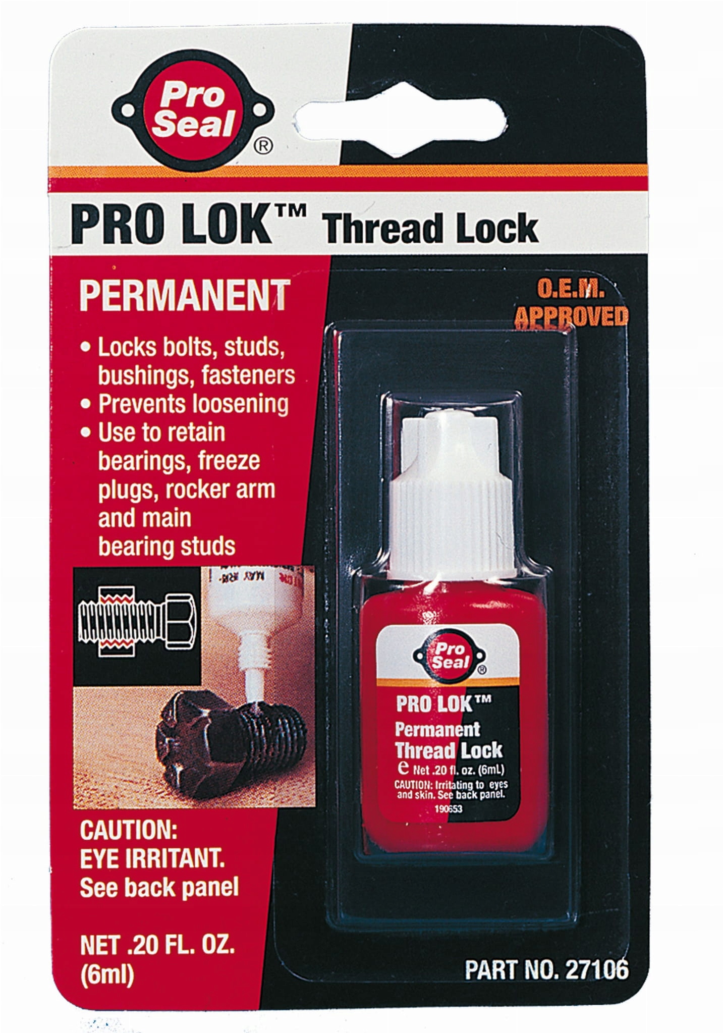 Środek przeciwko odkręcaniu się śrub Permanent 6ML Proseal