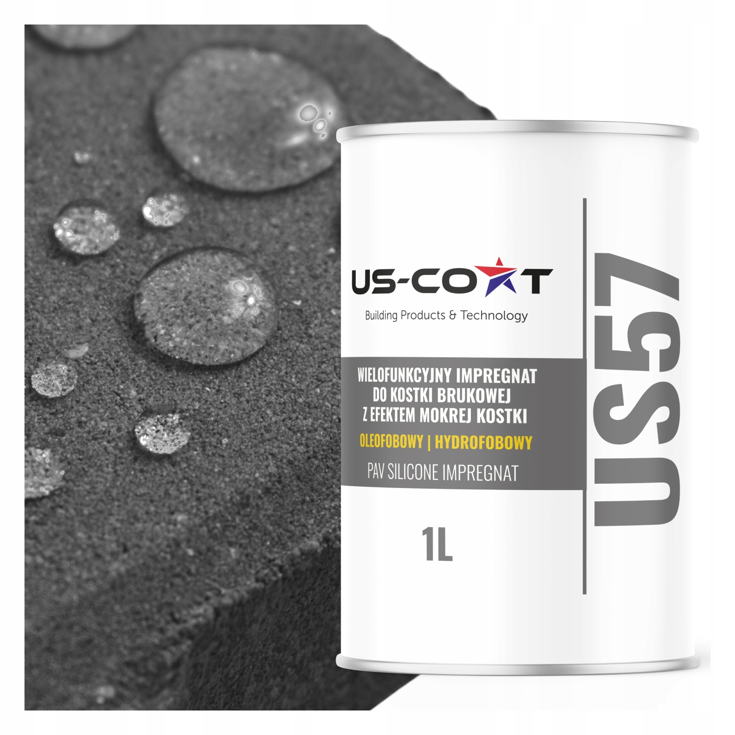 Impregnační Přípravek Na Kamennou Kostku S Efektem Mokré Oleofobní Kostky 1 L