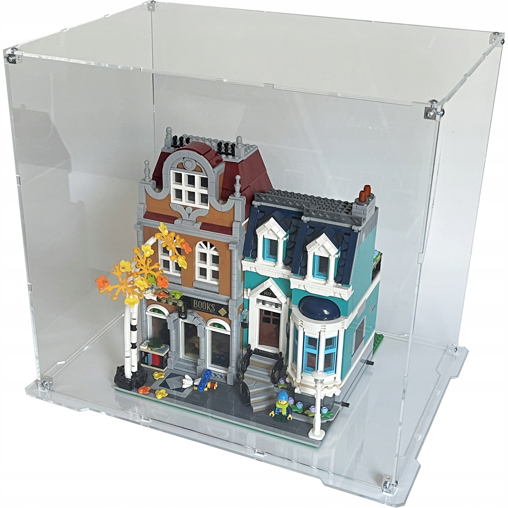 Vitrína s podstavcem pro sadu Lego 10270 Creator Expert Knihkupectví