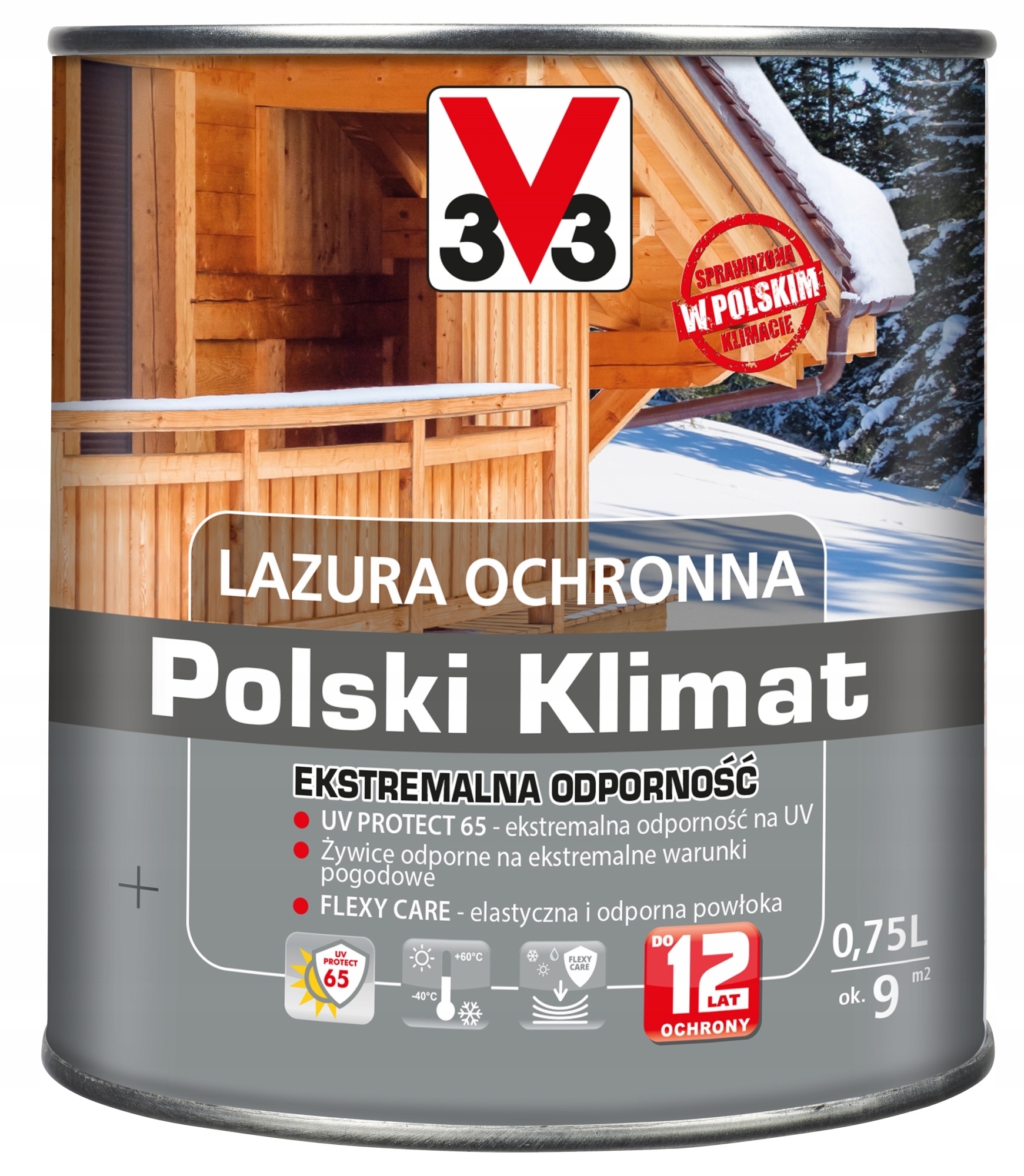 LAZURA V33 POLSKI KLIMAT 12LAT SZARY 0.75L