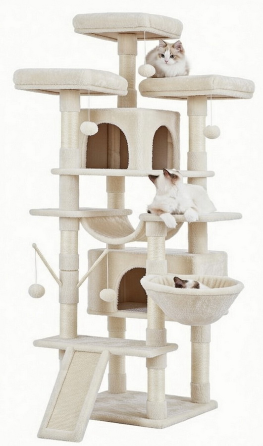 Drapak Dla Kota Domek Budka Drzewo Wieża XXL 185cm