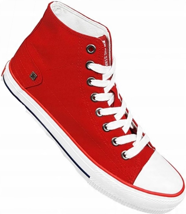 

Big Star DD174253 Klasyczne Trampki Wysokie Red