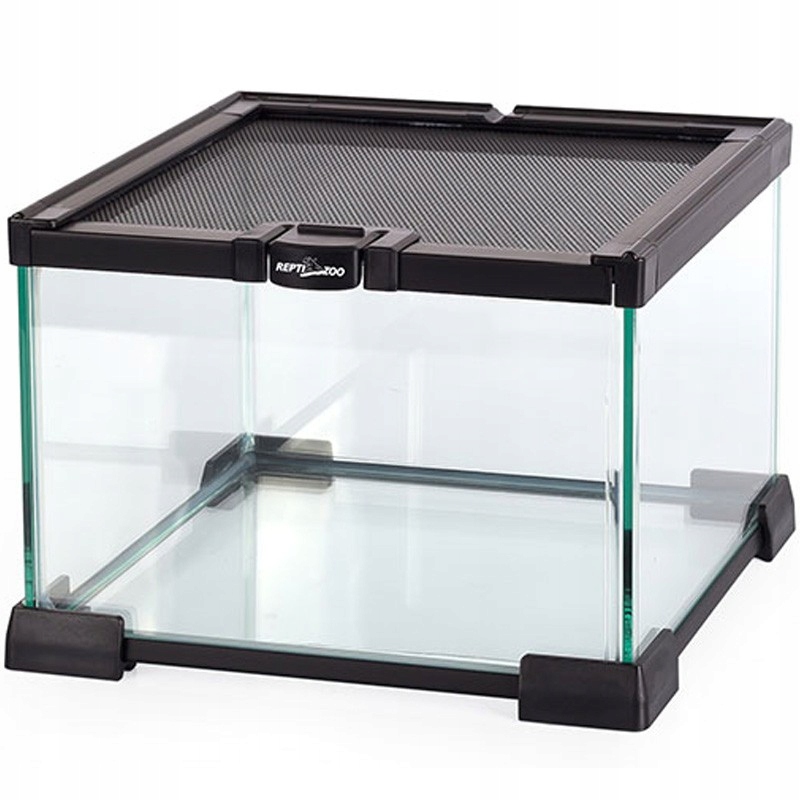 Levně Skleněné Terárium Zabudované Nožky Odolná Síťka Na Krmítko Repti-zoo 21x21x15