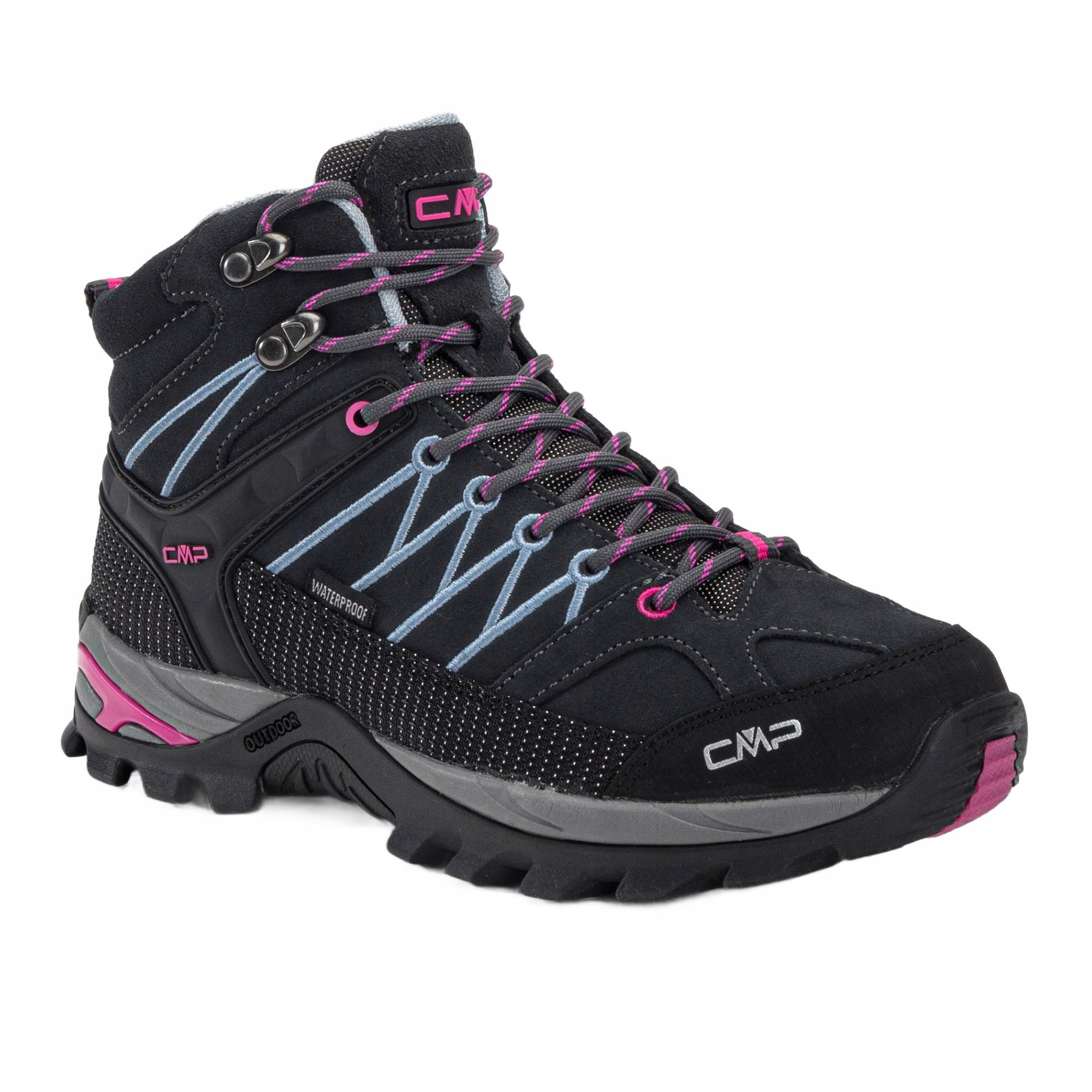 Buty trekkingowe damskie Cmp Rigel Mid Wp szare 3Q12946/66UM 38 Eu