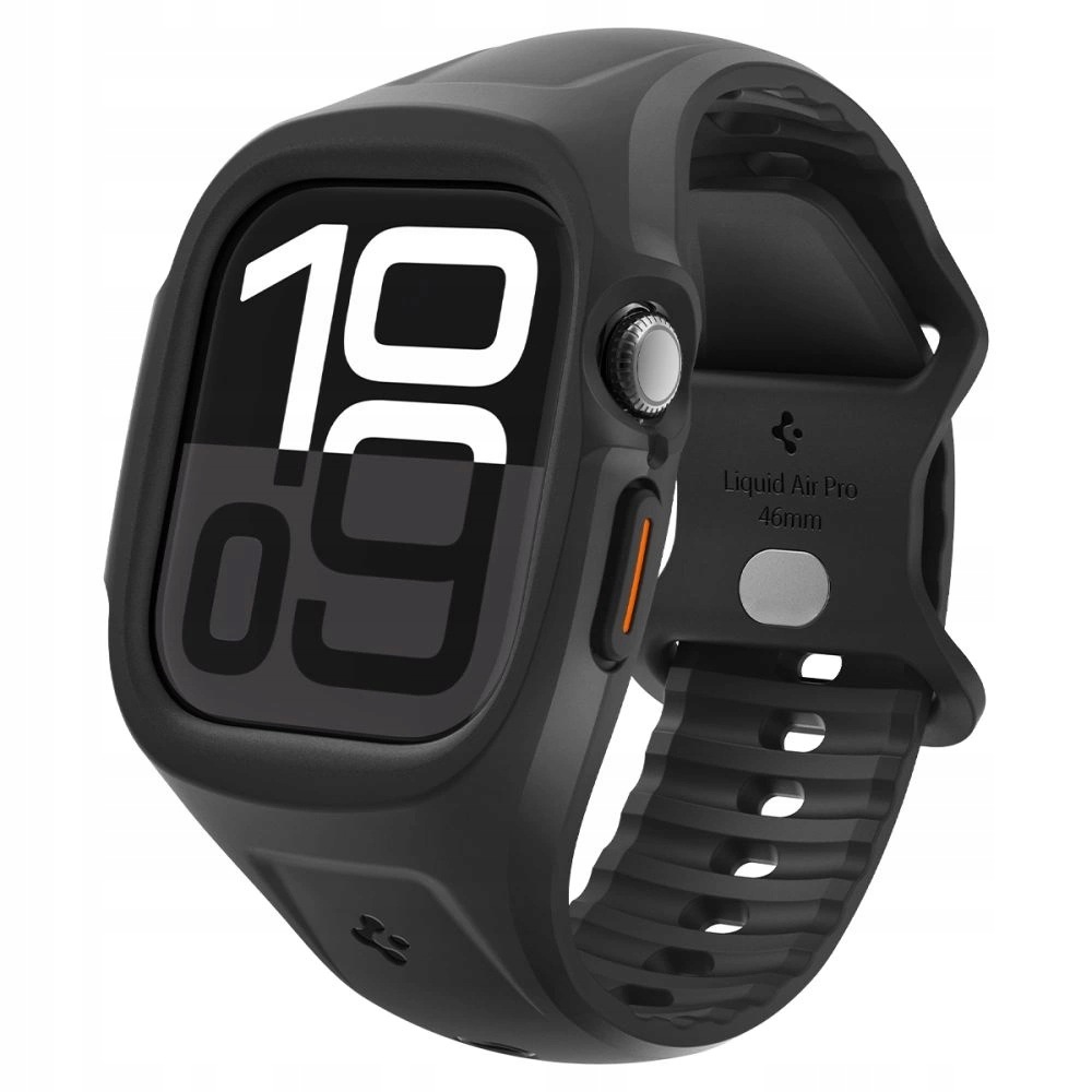 Pasek Spigen Liquid Air Pro na Apple Watch 46 mm czarny mat