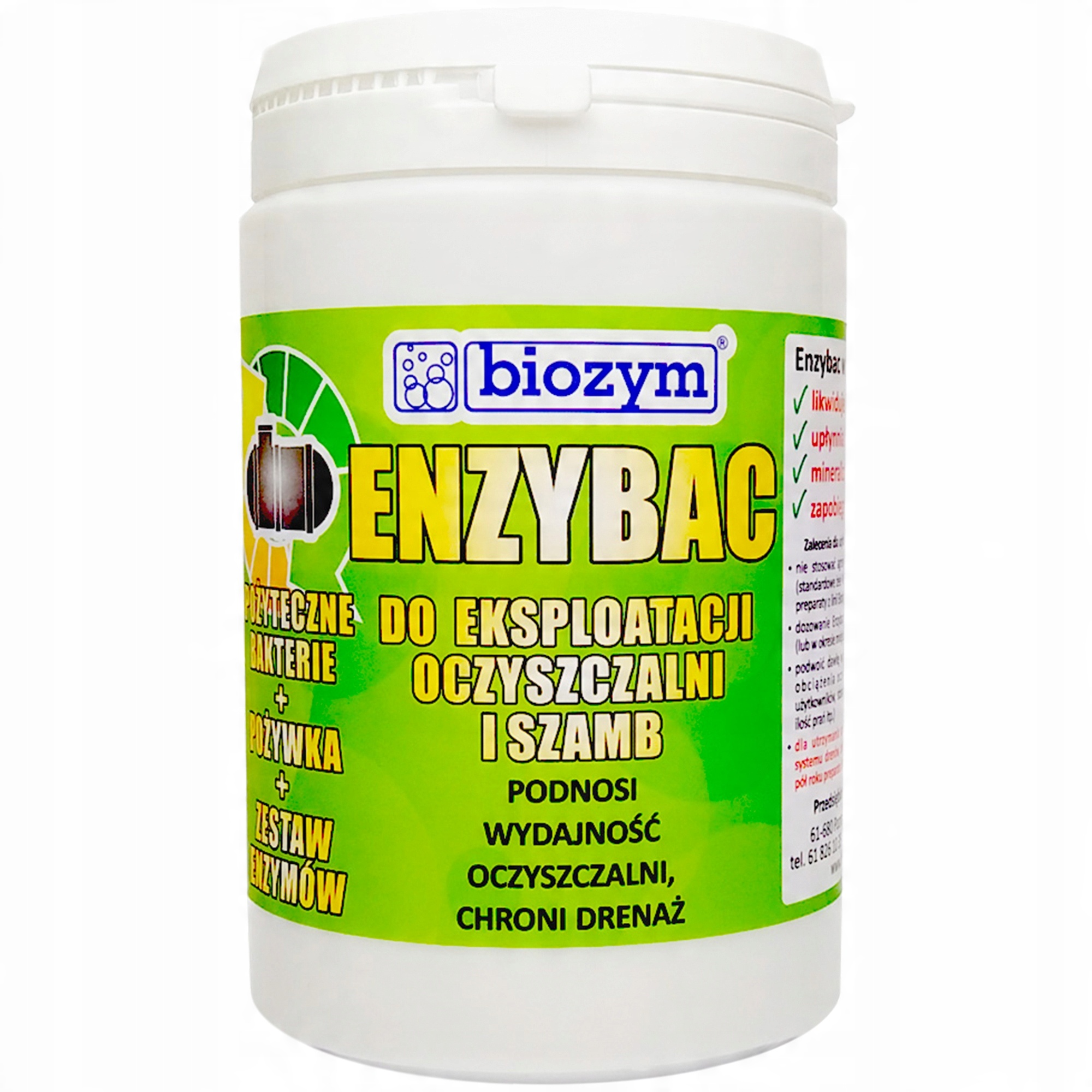 

Biozym preparat Enzymbac oczyszczalnia szambo 1 Kg