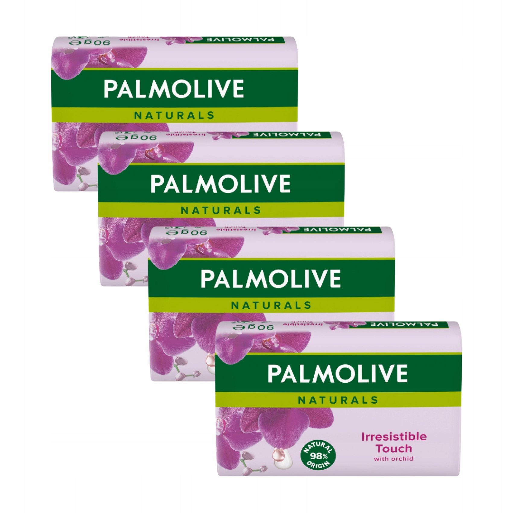 Palmolive Naturals Irresistible Orchidej toaletní mýdlo v kostce 4x 90 g