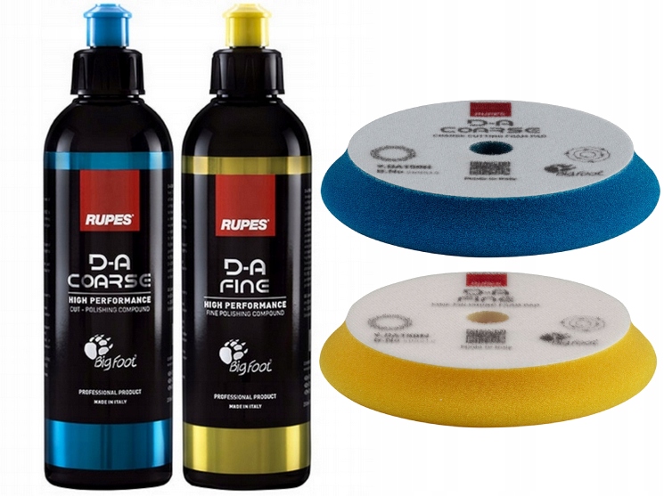 RUPES DA COARSE FINE - ZESTAW PAST POLERSKICH
