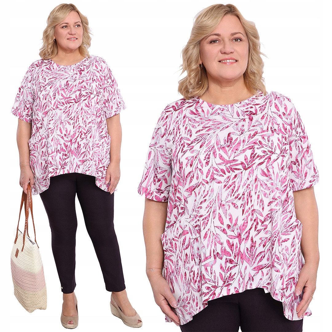 Tunika s kapsami, růžové listy 56/58