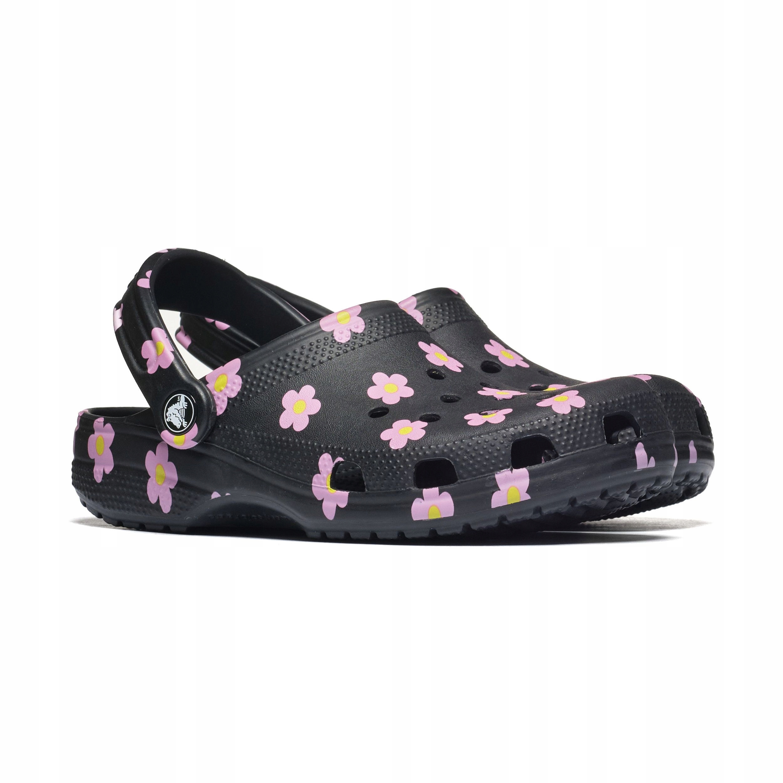 Nazouváky Crocs Classic Flower Clog Černá 42-43 Unisex