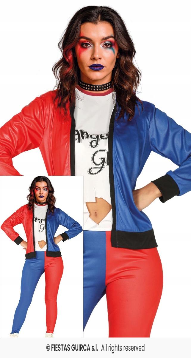 Kostým Harley Quinn Kostým superhrdinky Kostým Sebevražedná legie L