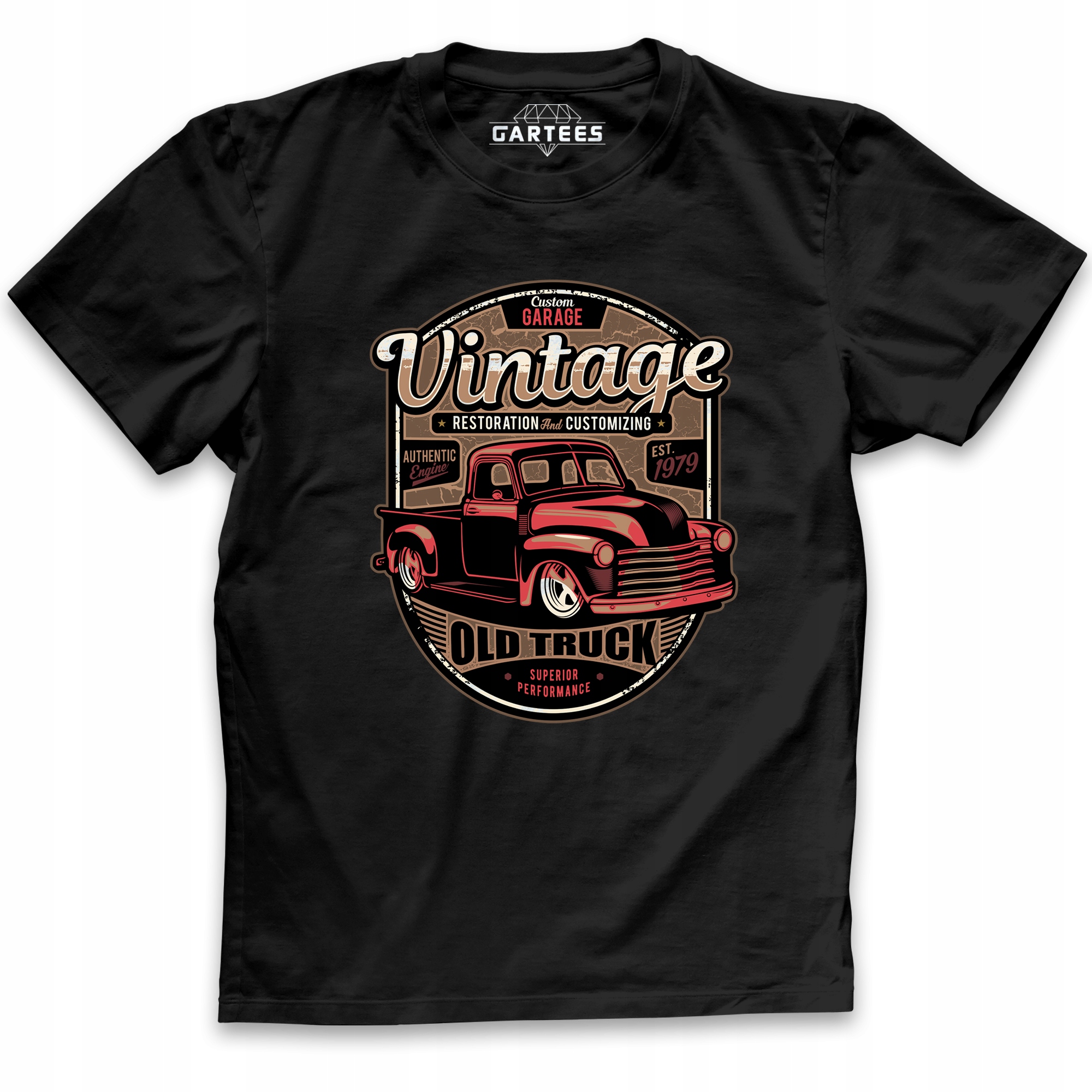 

Koszulka Męska Tshirt Vintage Retro Samochód