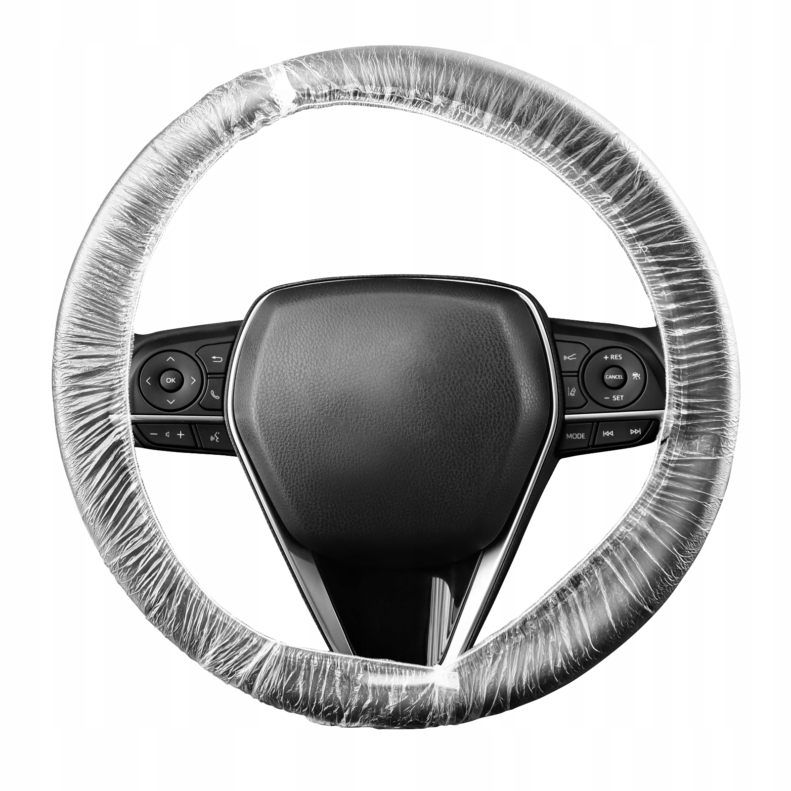 GARNECK 500 SZT. JEDNORAZOWE POKRYCIE KIEROWNICY SAMOCHODU PLASTIKOWA ELASTYCZNA PULL HAN