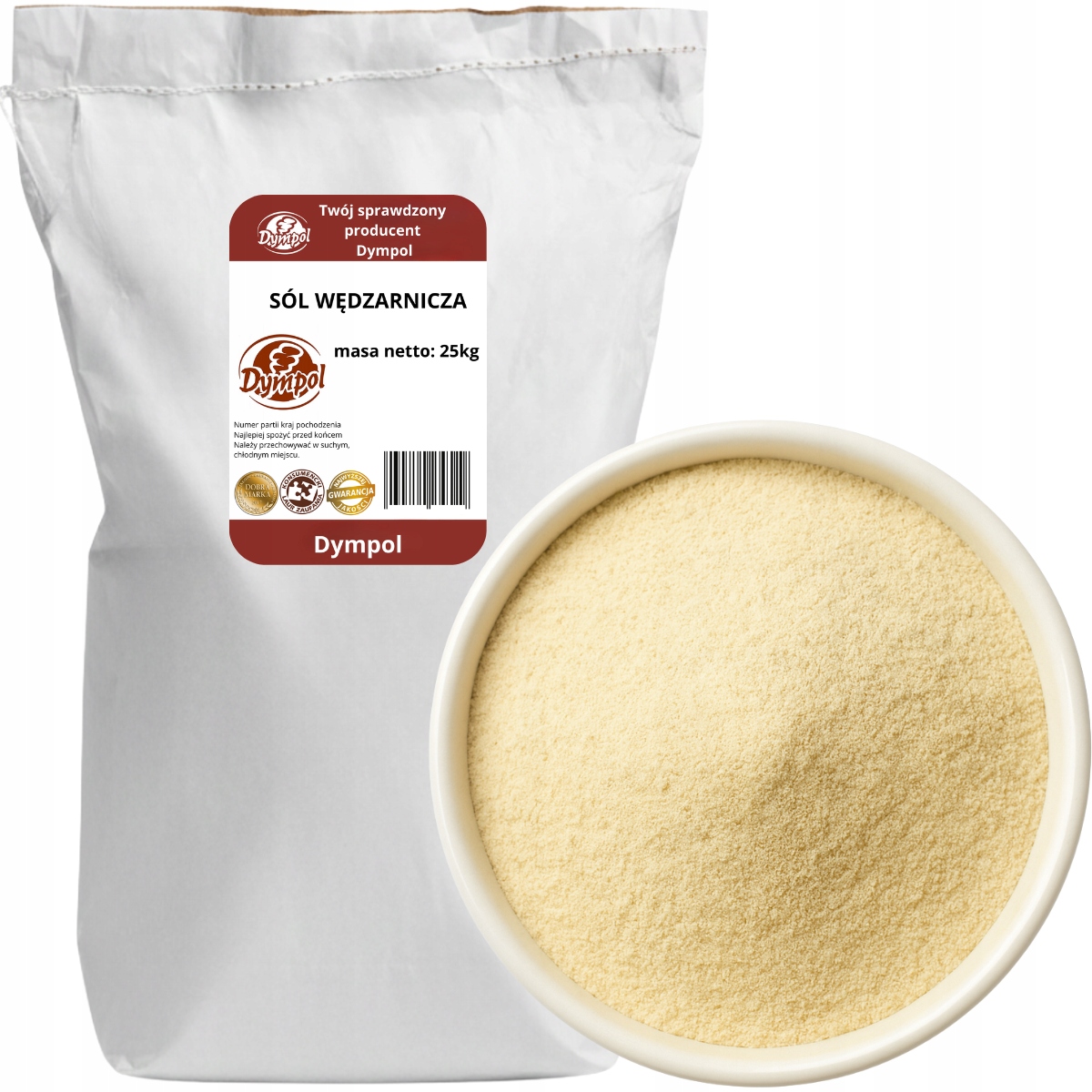 Levně Udící Sůl Peklosól Přírodní kouřem uzená Kvalita Dympol 25 kg