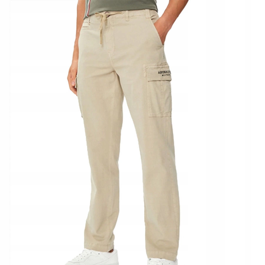 Kalhoty Aeronautica Militare 241PA183CT3251 Béžová