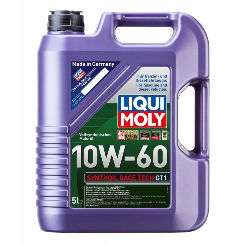 Motorový Olej Synthoil Race Tech Gt 10W60 Liqui Moly 8909 5 L