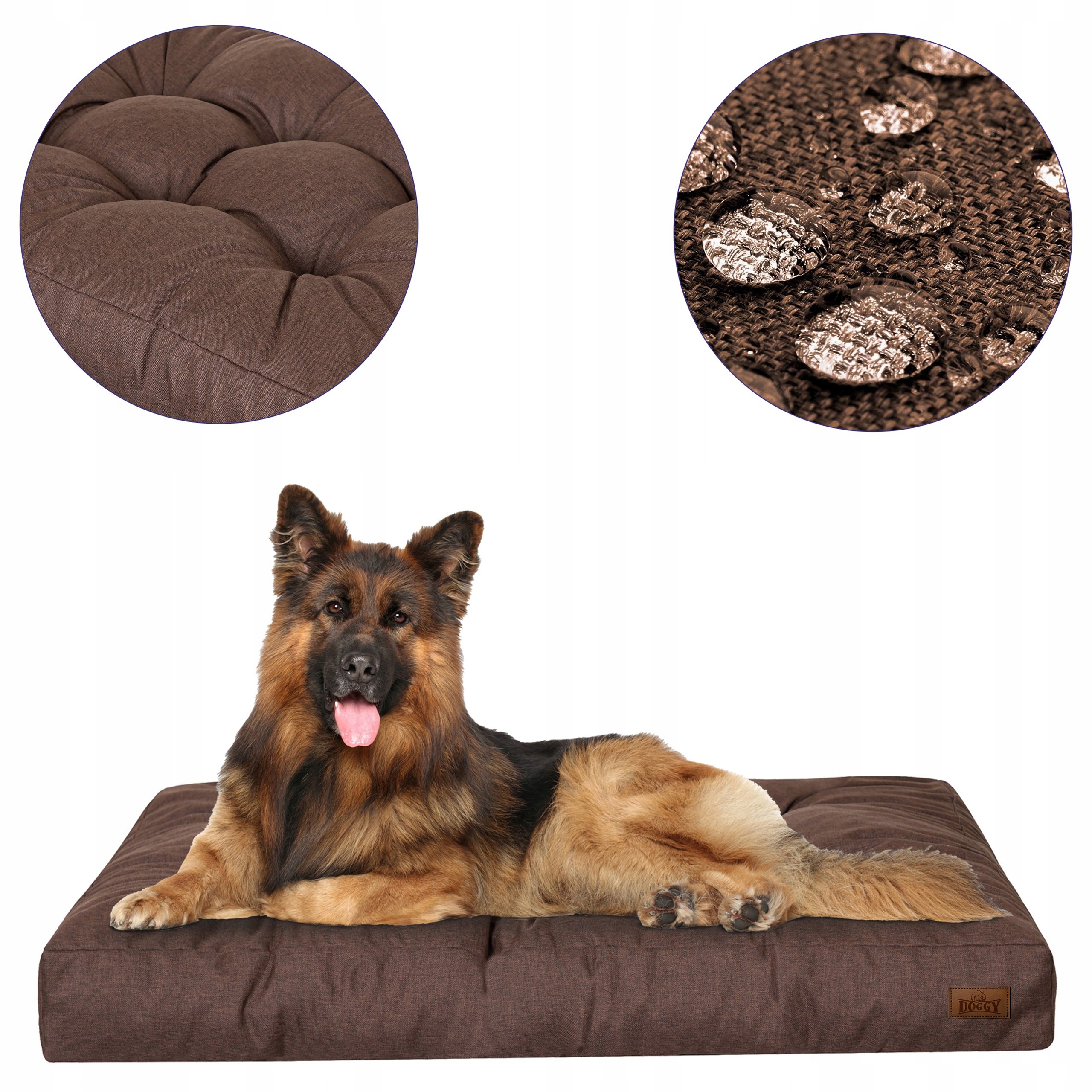 Matrace pro psa Voděodolná Prošívané Potah pro velké psy XL 120 x 90 cm