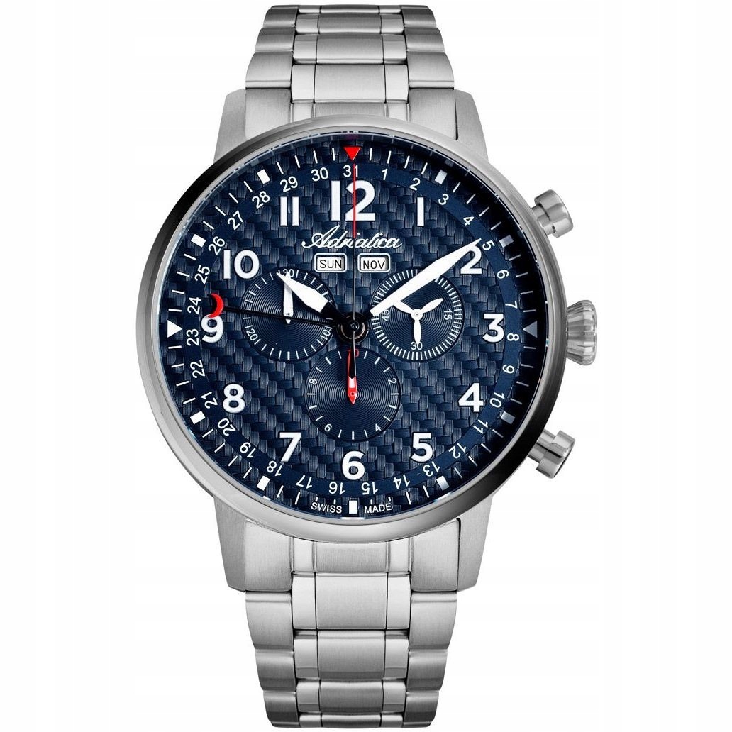 Pánské Hodinky Adriatica s titanovým náramkem A8308.4125CH Chronograf