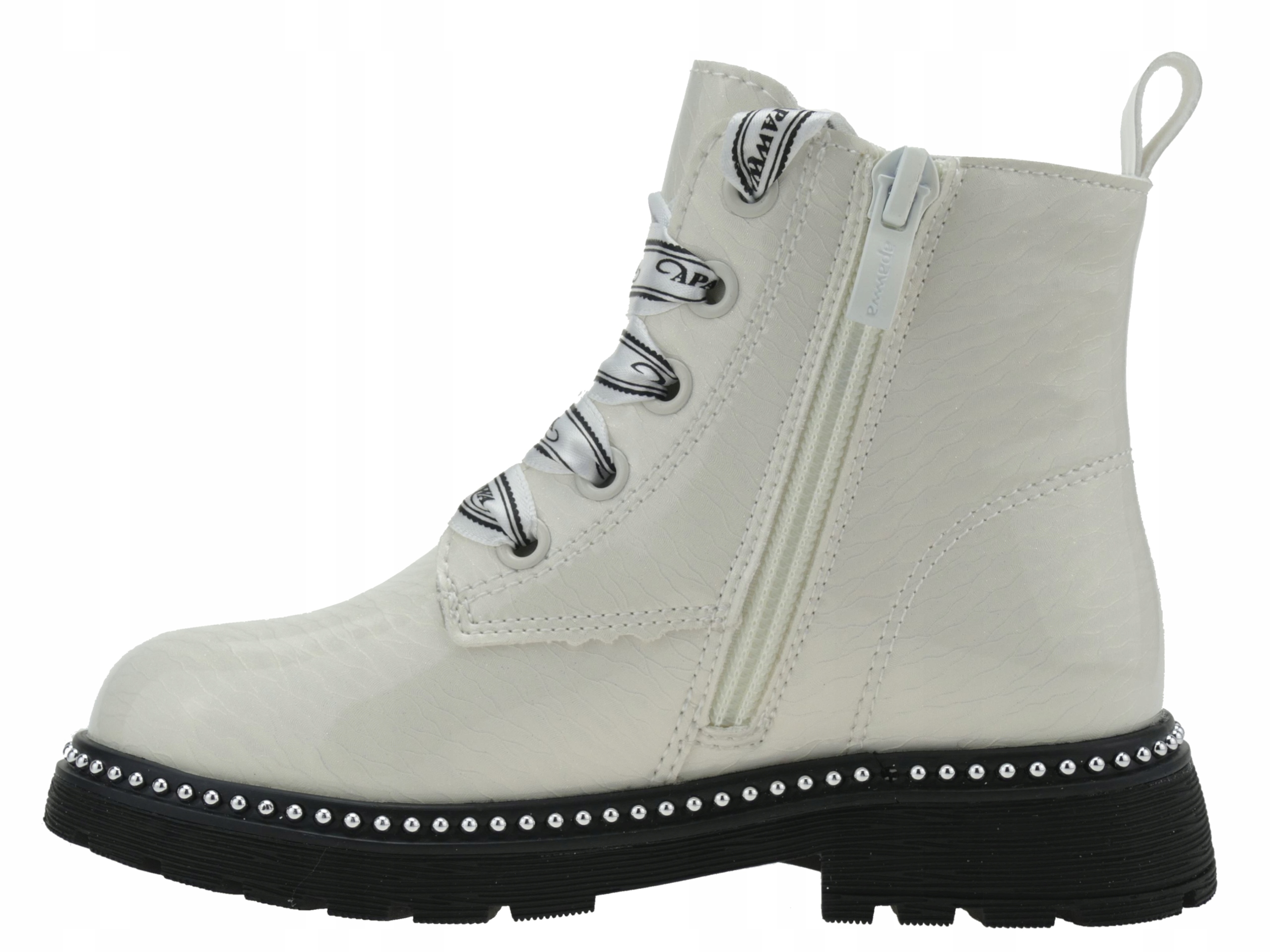 DZIEWCZĘCE TRZEWIKI PÓŁBUTY DZIECIĘCE BOTKI BUTY PRZEJŚCIOWE SUWAK R. 26 Kolor biały