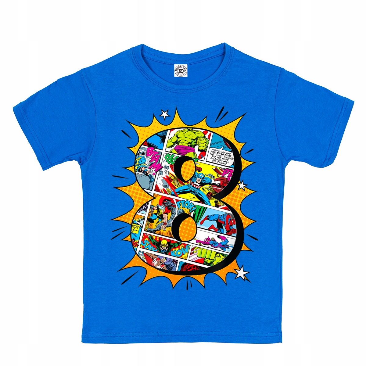 

Dziecięca Koszulka Na 8 Urodziny Marvel Avengers